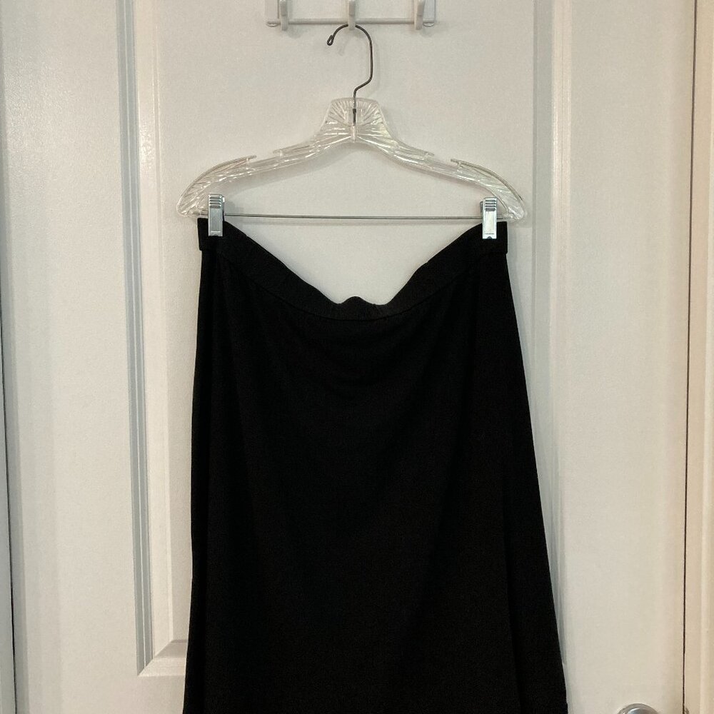 Eileen Fisher Black Midi Flare Skirt